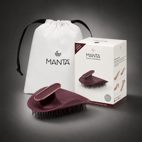 Щітка для волосся бургунді MANTA Brush Burgundy 3804 фото